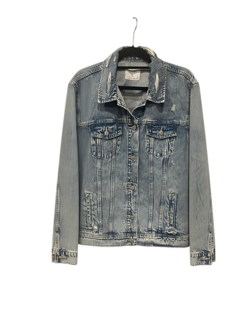 Old Navy XL Tall Denim Jacket Light Wash 100% Cotton Classic Trucker